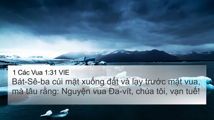 1 Các Vua 1:31 VIE Bible Verse Image