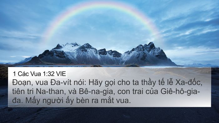 1 Các Vua 1:32 VIE Bible Verse Image
