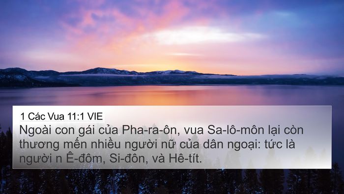 1 Các Vua 11:1 VIE Bible Verse Image