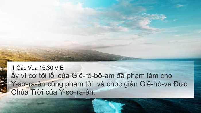 1 Các Vua 15:30 VIE Bible Verse Image
