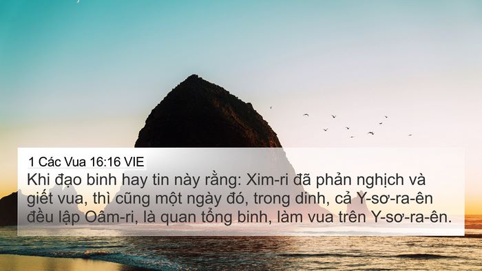 1 Các Vua 16:16 VIE Bible Verse Image