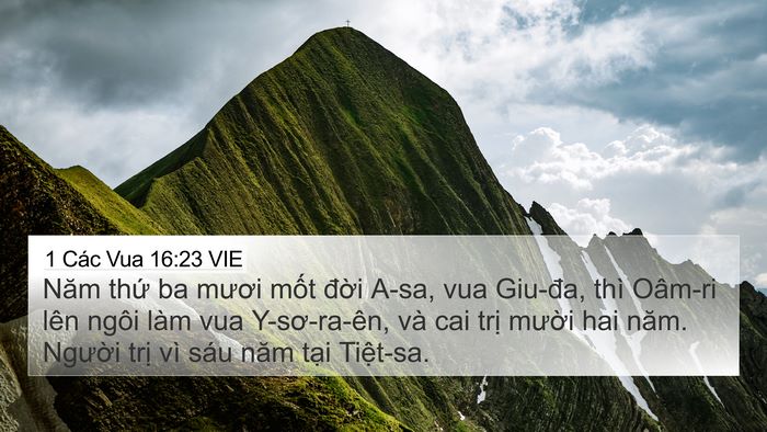 1 Các Vua 16:23 VIE Bible Verse Image