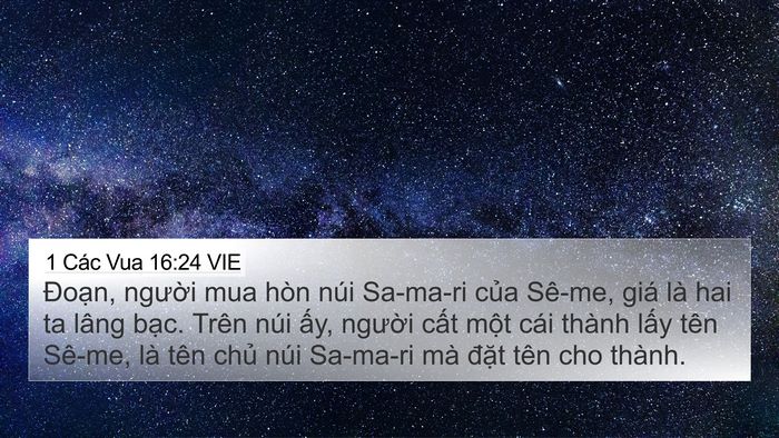 1 Các Vua 16:24 VIE Bible Verse Image