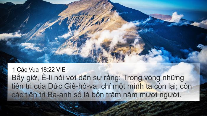 1 Các Vua 18:22 VIE Bible Verse Image