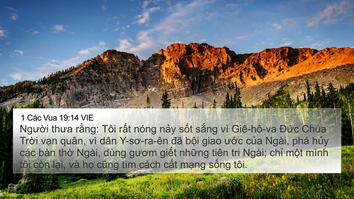 1 Các Vua 19:14 VIE Bible Verse Image