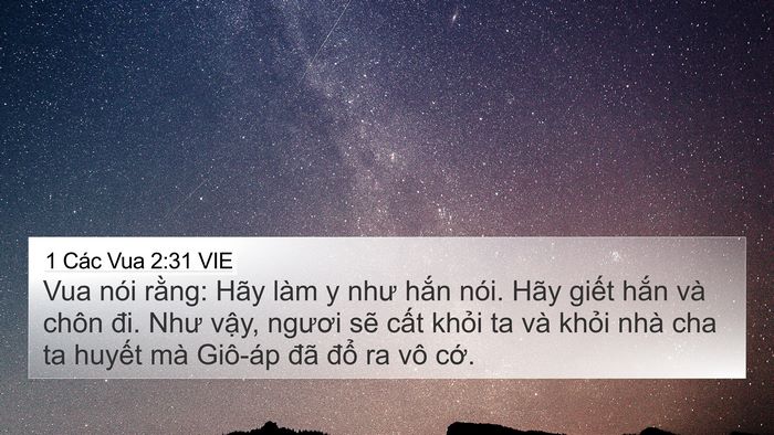1 Các Vua 2:31 VIE Bible Verse Image