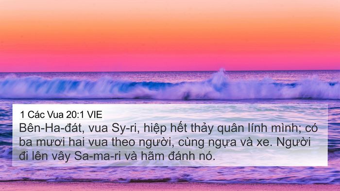 1 Các Vua 20:1 VIE Bible Verse Image