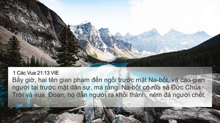 1 Các Vua 21:13 VIE Bible Verse Image