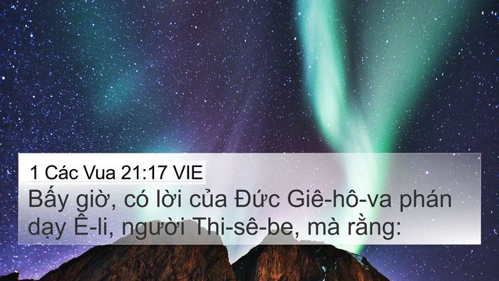 1 Các Vua 21:17 VIE Bible Verse Image