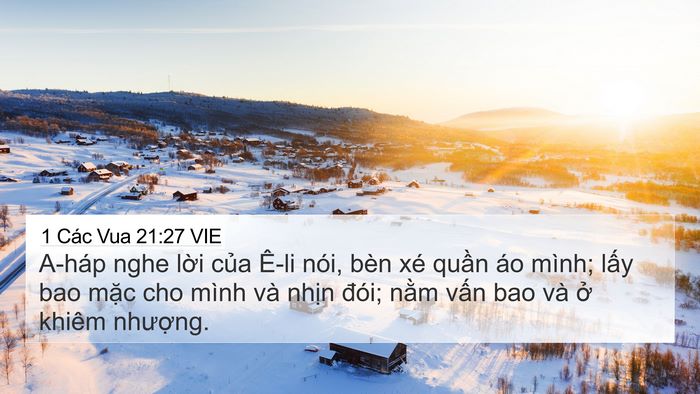 1 Các Vua 21:27 VIE Bible Verse Image
