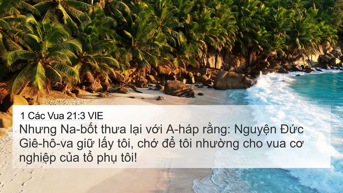 1 Các Vua 21:3 VIE Bible Verse Image