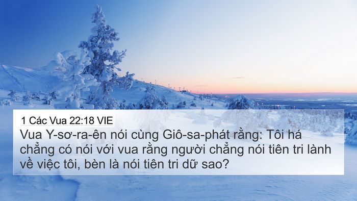 1 Các Vua 22:18 VIE Bible Verse Image