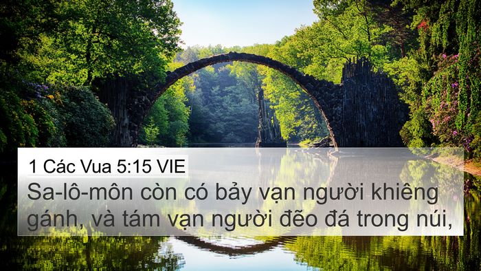 1 Các Vua 5:15 VIE Bible Verse Image