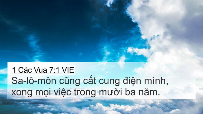 1 Các Vua 7:1 VIE Bible Verse Image