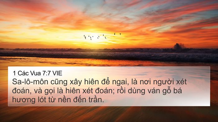1 Các Vua 7:7 VIE 4K Wallpaper - Sa-lô-môn cũng xây hiên để ngai, là nơi - 4K Wallpaper Bible Verse