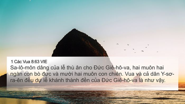 1 Các Vua 8:63 VIE Bible Verse Image