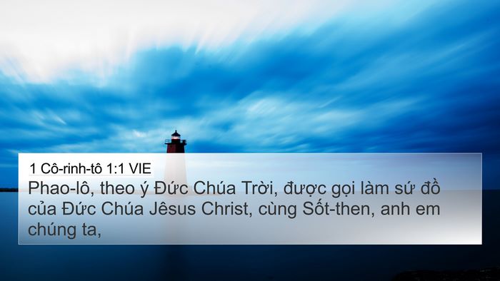 1 Cô-rinh-tô 1:1 VIE Bible Verse Image