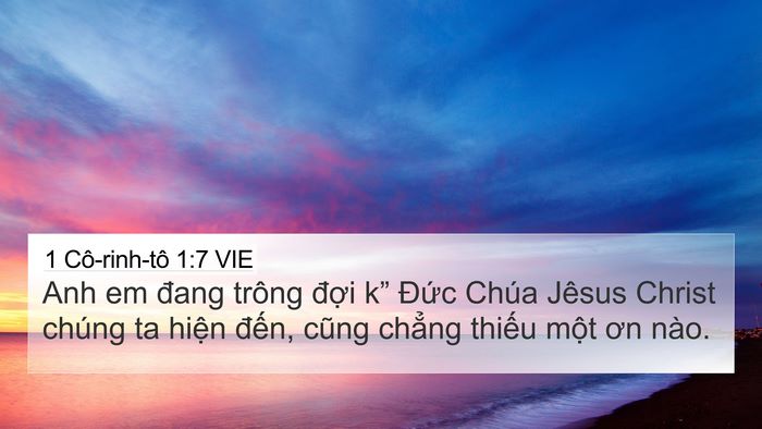 1 Cô-rinh-tô 1:7 VIE Bible Verse Image