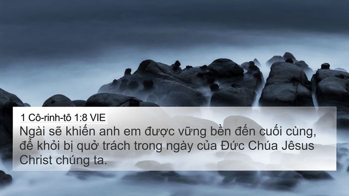 1 Cô-rinh-tô 1:8 VIE Bible Verse Image