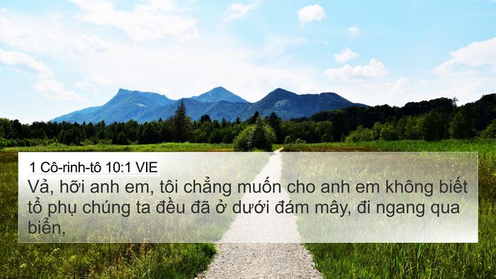 1 Cô-rinh-tô 10:1 VIE Bible Verse Image