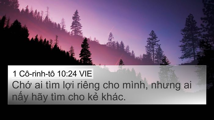 1 Cô-rinh-tô 10:24 VIE Bible Verse Image