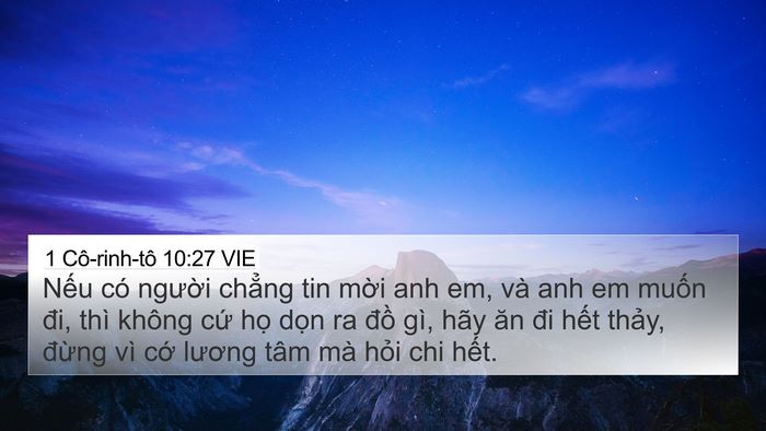 1 Cô-rinh-tô 10:27 VIE Bible Verse Image