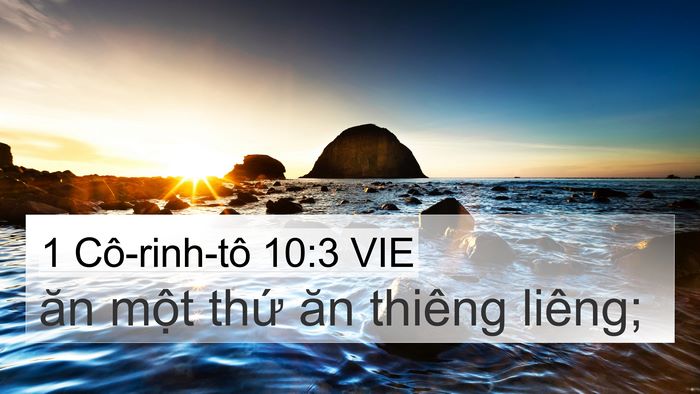 1 Cô-rinh-tô 10:3 VIE Bible Verse Image
