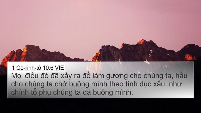 1 Cô-rinh-tô 10:6 VIE Bible Verse Image