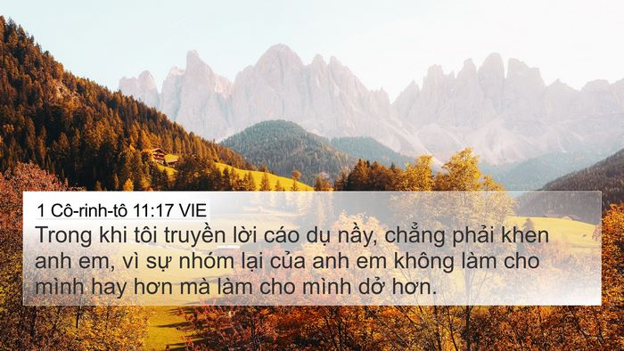 1 Cô-rinh-tô 11:17 VIE Bible Verse Image