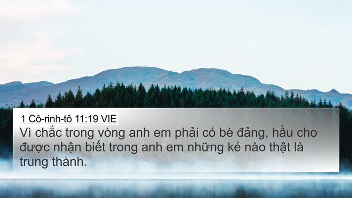 1 Cô-rinh-tô 11:19 VIE Bible Verse Image