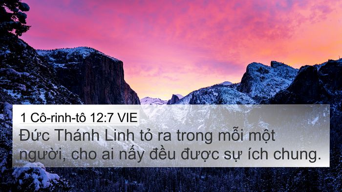1 Cô-rinh-tô 12:7 VIE Bible Verse Image