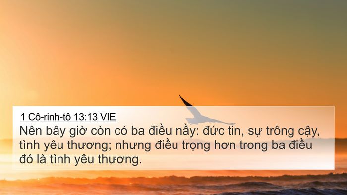1 Cô-rinh-tô 13:13 VIE Bible Verse Image
