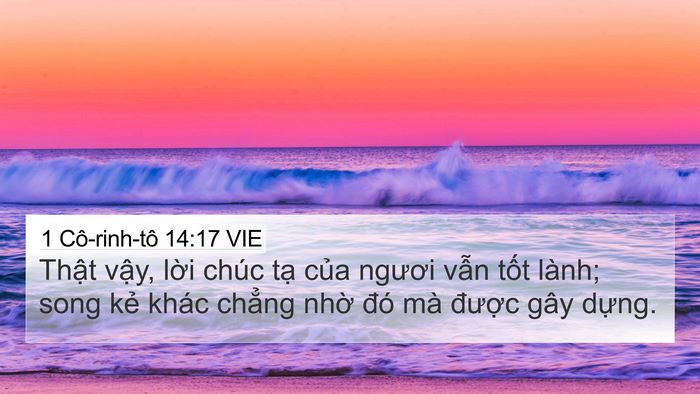 1 Cô-rinh-tô 14:17 VIE Bible Verse Image