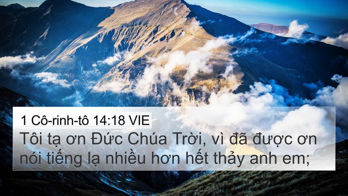 1 Cô-rinh-tô 14:18 VIE Bible Verse Image