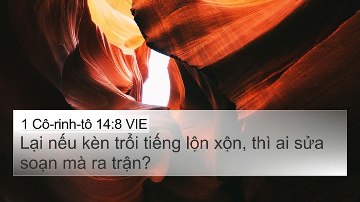 1 Cô-rinh-tô 14:8 VIE Bible Verse Image