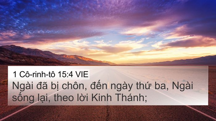 1 Cô-rinh-tô 15:4 VIE Bible Verse Image