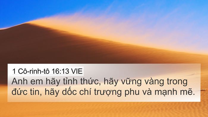 1 Cô-rinh-tô 16:13 VIE Bible Verse Image