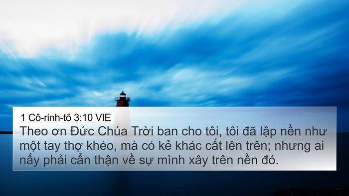 1 Cô-rinh-tô 3:10 VIE Bible Verse Image