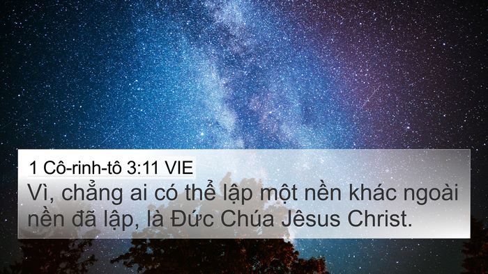 1 Cô-rinh-tô 3:11 VIE Bible Verse Image
