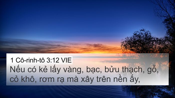 1 Cô-rinh-tô 3:12 VIE Bible Verse Image
