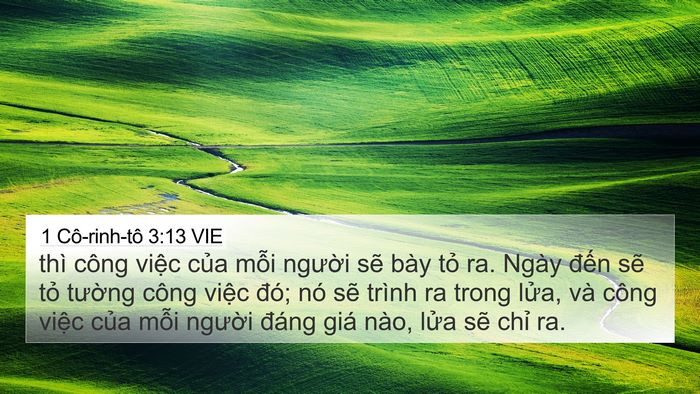 1 Cô-rinh-tô 3:13 VIE Bible Verse Image