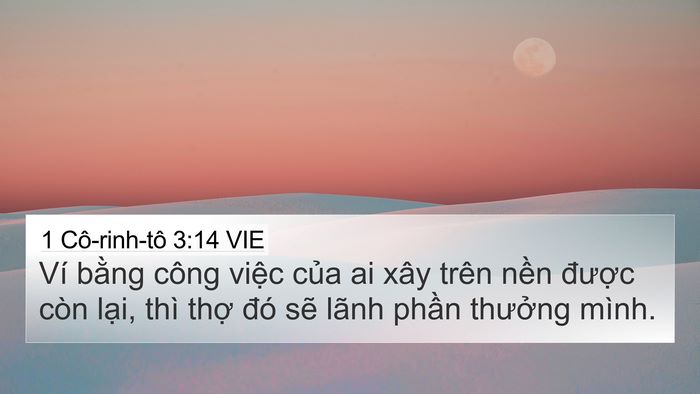 1 Cô-rinh-tô 3:14 VIE Bible Verse Image