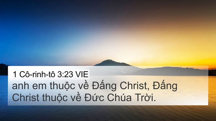 1 Cô-rinh-tô 3:23 VIE Bible Verse Image