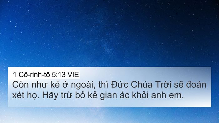 1 Cô-rinh-tô 5:13 VIE Bible Verse Image