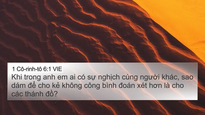 1 Cô-rinh-tô 6:1 VIE Bible Verse Image