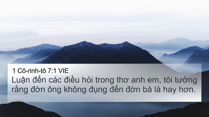 1 Cô-rinh-tô 7:1 VIE Bible Verse Image