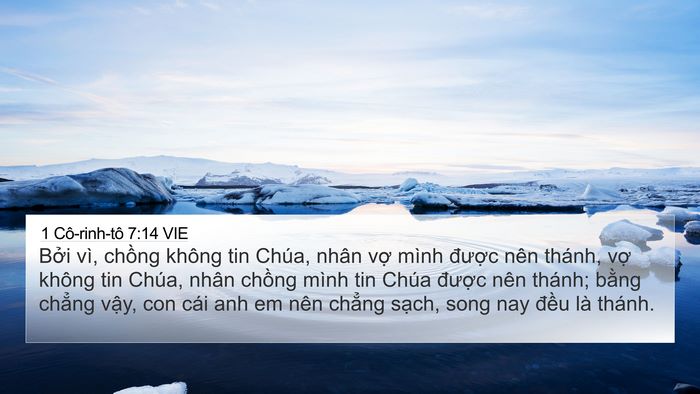 1 Cô-rinh-tô 7:14 VIE Bible Verse Image