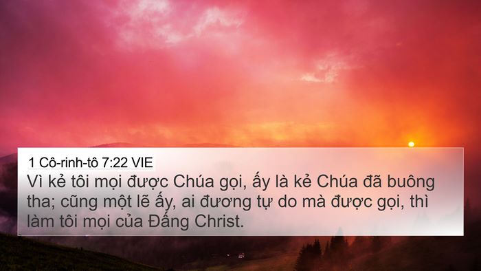 1 Cô-rinh-tô 7:22 VIE Bible Verse Image