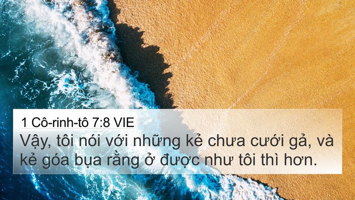 1 Cô-rinh-tô 7:8 VIE Bible Verse Image