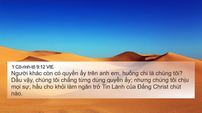 1 Cô-rinh-tô 9:12 VIE Bible Verse Image